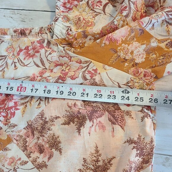 Lauren Conrad Floral 3/4 Sleeve Tunic Top Plus Size 2X Cottage Fall NEW - Picture 5 of 8